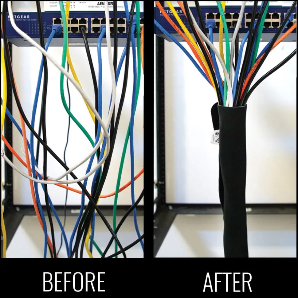 Klein Cable and Wire Management Sleeves,125" Diameter, 3' Long 450-320