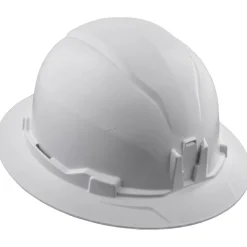 Klein Class E Type 1 Hard Hat, Non-Vented Full Brim Style - White 60400