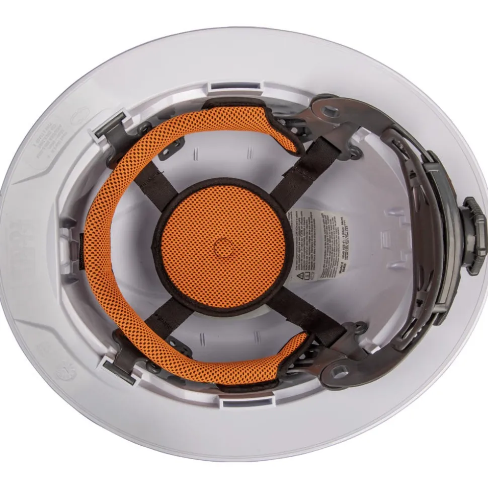 Klein Class E Type 1 Hard Hat, Non-Vented Full Brim Style - White 60400