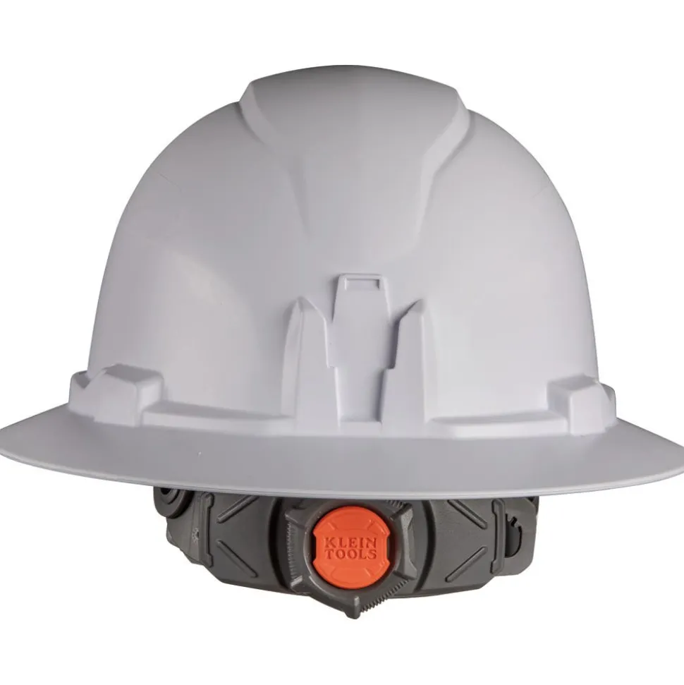 Klein Class E Type 1 Hard Hat, Non-Vented Full Brim Style - White 60400
