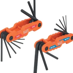 Klein Compact Folding Hex Key Set, SAE and Metric 70542