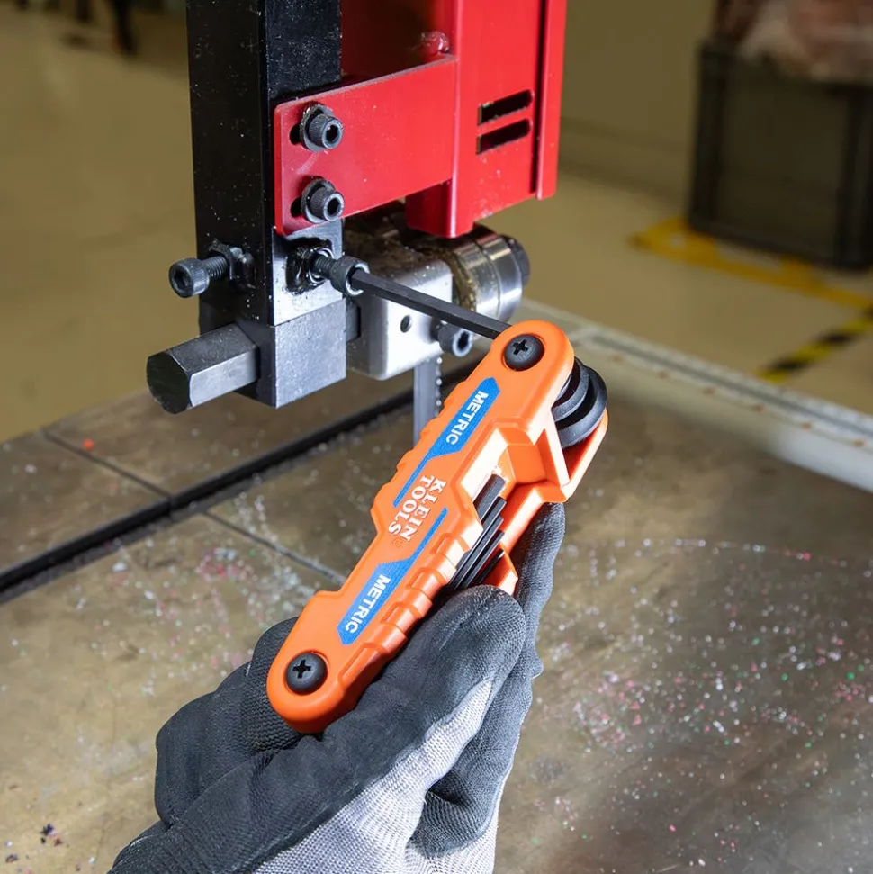 Klein Compact Folding Hex Key Set, SAE and Metric 70542