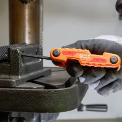 Klein Compact Folding Hex Key Set, SAE and Metric 70542