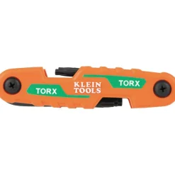 Klein Compact Folding Hex Key Set, 25-Key, SAE, Metric, TORX Sizes, 3-Piece 70543