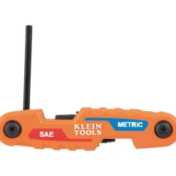 Klein Compact Folding Hex Key Set, 25-Key, SAE, Metric, TORX Sizes, 3-Piece 70543