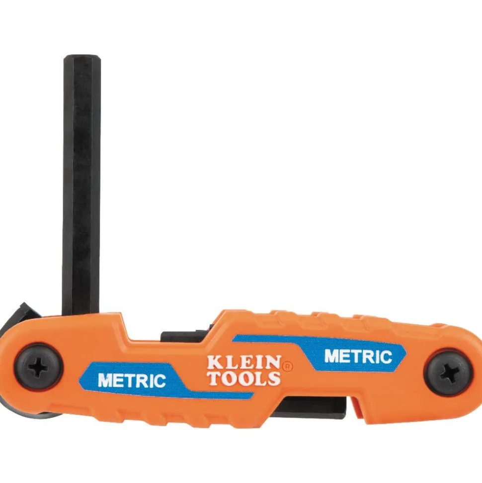 Klein Compact Folding Hex Key Set, 25-Key, SAE, Metric, TORX Sizes, 3-Piece 70543