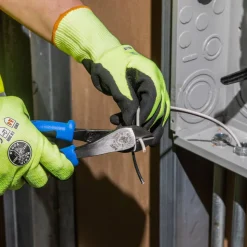 Klein Diagonal Cutting Pliers, Heavy-Duty, Angled Head, 8-Inch J2000-48