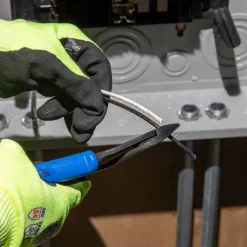 Klein Diagonal Cutting Pliers, Heavy-Duty, Angled Head, 8-Inch J2000-48