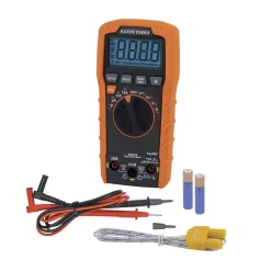 Klein Digital Multimeter, TRMS Auto-Ranging, 600V, Temp MM420