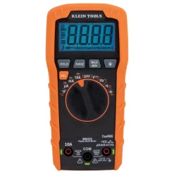 Klein Digital Multimeter, TRMS Auto-Ranging, 600V, Temp MM420
