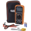 Klein Digital Multimeter, TRMS Auto-Ranging, 1000V, Temp, Low Impedance MM720