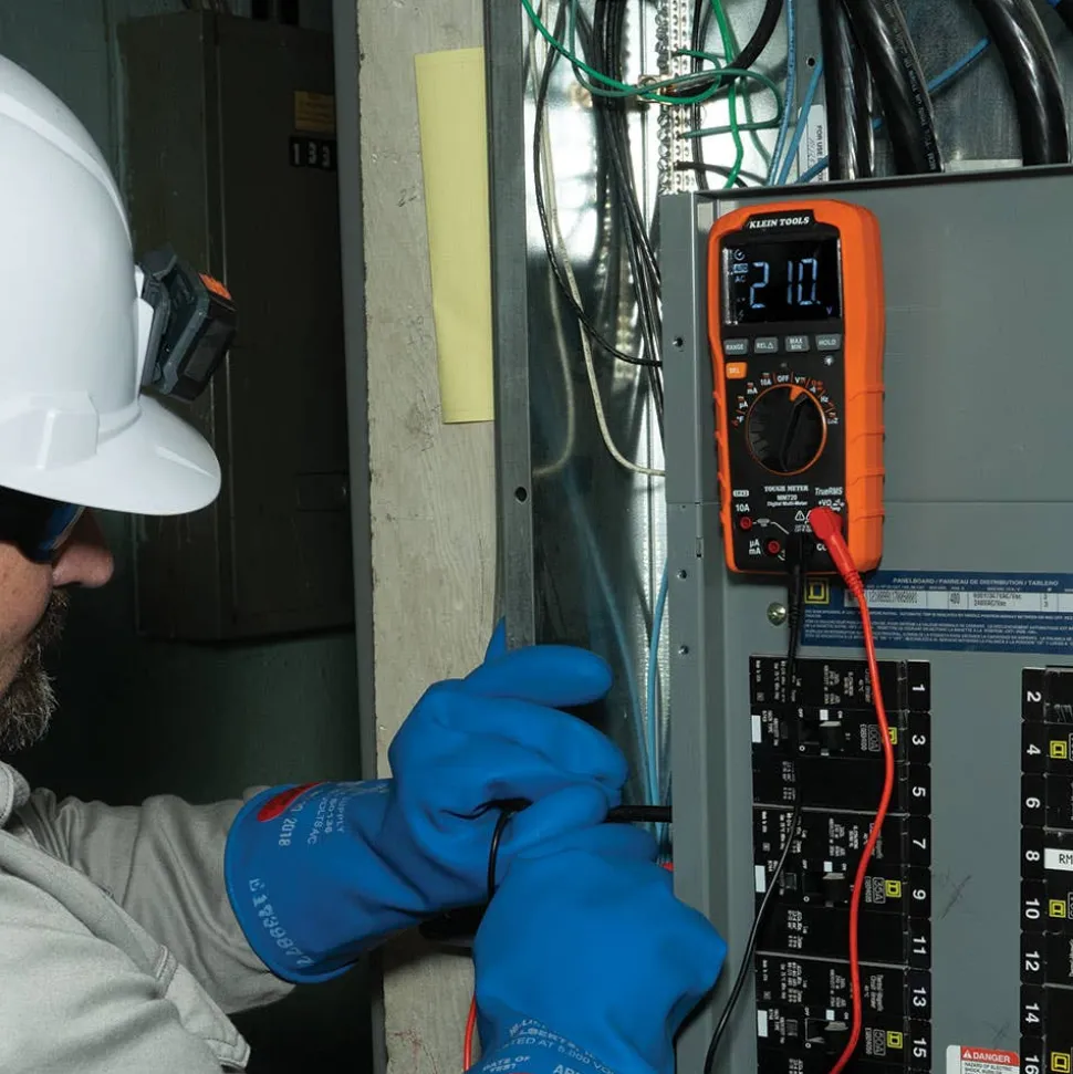 Klein Digital Multimeter, TRMS Auto-Ranging, 1000V, Temp, Low Impedance MM720