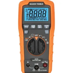Klein Digital Multi-Tester, Multimeter w/ Receptacle Tester ET270