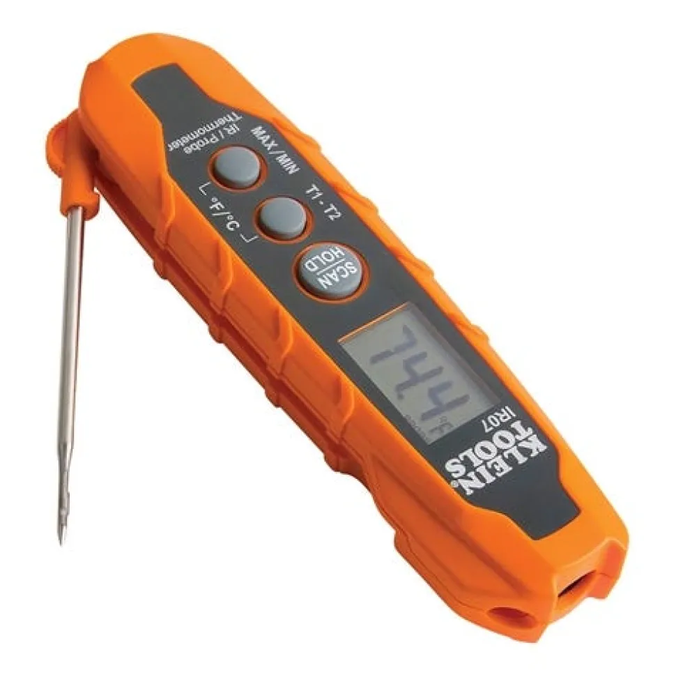 Klein Dual IR (infrared) Thermometer and Air Vent/Duct Probe IR07