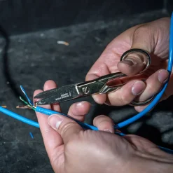 Klein Electrician's Scissors, Nickel Plated 21007