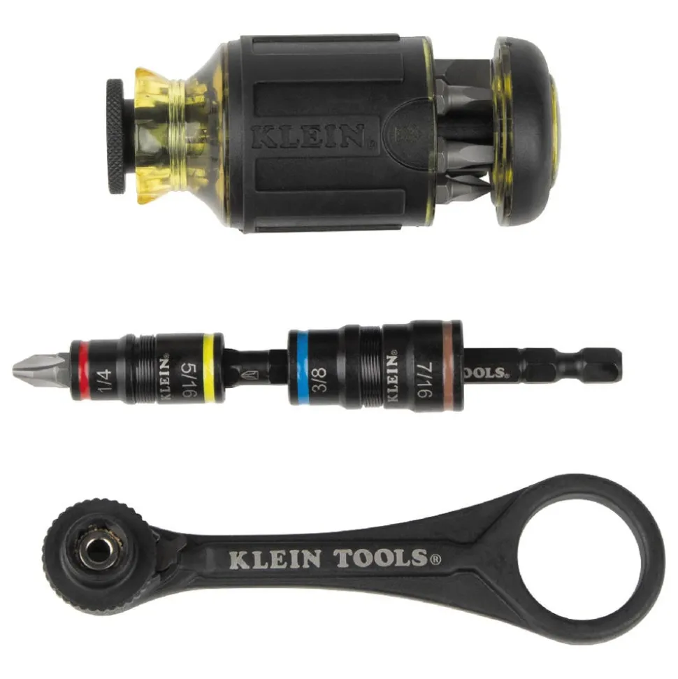 Klein Flip Socket, Mini Ratchet & Multi-Bit Driver Set, 3-Piece 85515HD