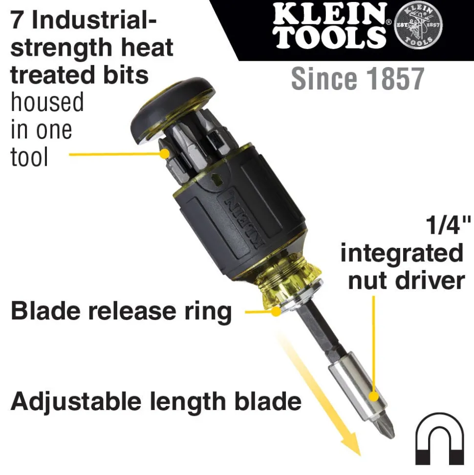 Klein Flip Socket, Mini Ratchet & Multi-Bit Driver Set, 3-Piece 85515HD