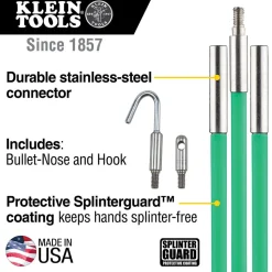 Klein Hi-Flex Glow Rod, 15-Foot 50159