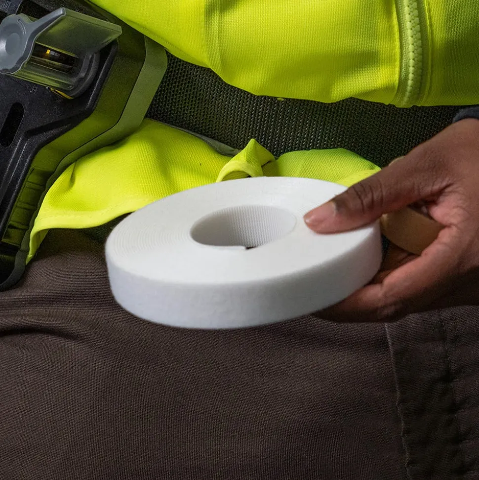 Klein Hook and Loop Tape, 3/4", 25', White, Custom Length Cable Ties 450-960