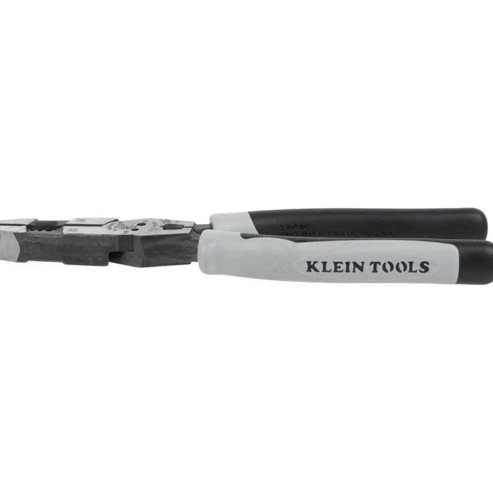 Klein Hybrid Pliers with Crimper, Fish Tape Puller and Wire Stripper J2159CRTP