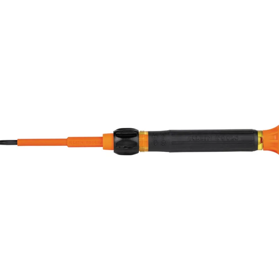 Klein 2-in-1 Insulated Electronics Screwdriver, Phillips, Slotted Bits 32581INS