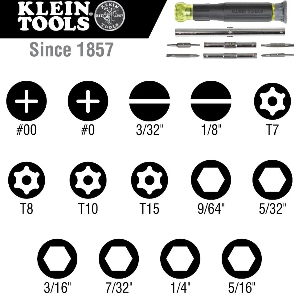 Klein 14-in-1 Precision Screwdriver/ Nut Driver 32314