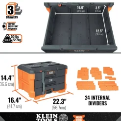 Klein MODbox Three Drawer Toolbox 54823MB