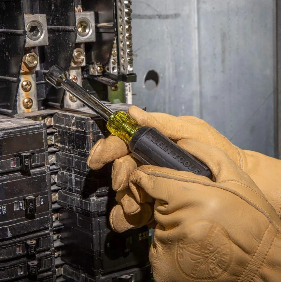 Klein Nut Driver Set, 3" Shafts, Cushion Grip, 7-Piece 631