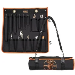 Klein 13-Piece Insulated Hand Tool Utility Kit with Roll Up Case 33525SC