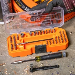 Klein Precision Ratchet and Driver System, 64-Piece 32787