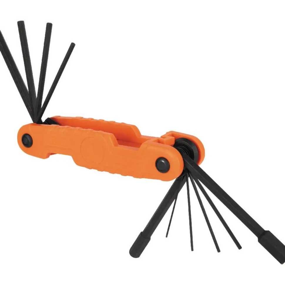 Klein Pro Folding Hex Key Set, 10-Key, Metric Sizes 70550M