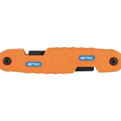 Klein Pro Folding Hex Key Set, 10-Key, Metric Sizes 70550M