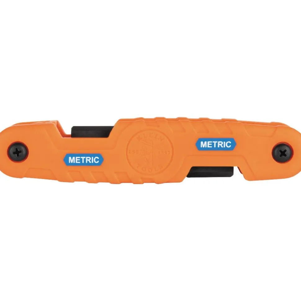 Klein Pro Folding Hex Key Set, 10-Key, Metric Sizes 70550M