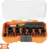 Klein ProFlex Impact Screwdriver Bit and Socket Set, 38-Piece 33805
