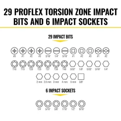 Klein ProFlex Impact Screwdriver Bit and Socket Set, 38-Piece 33805