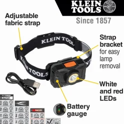 Klein Rechargeable 2-Color LED Headlamp 800 Lumens 56414