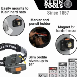 Klein Rechargeable 2-Color LED Headlamp 800 Lumens 56414