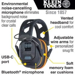 Klein Situational Awareness Bluetooth Earmuffs AESEM1S