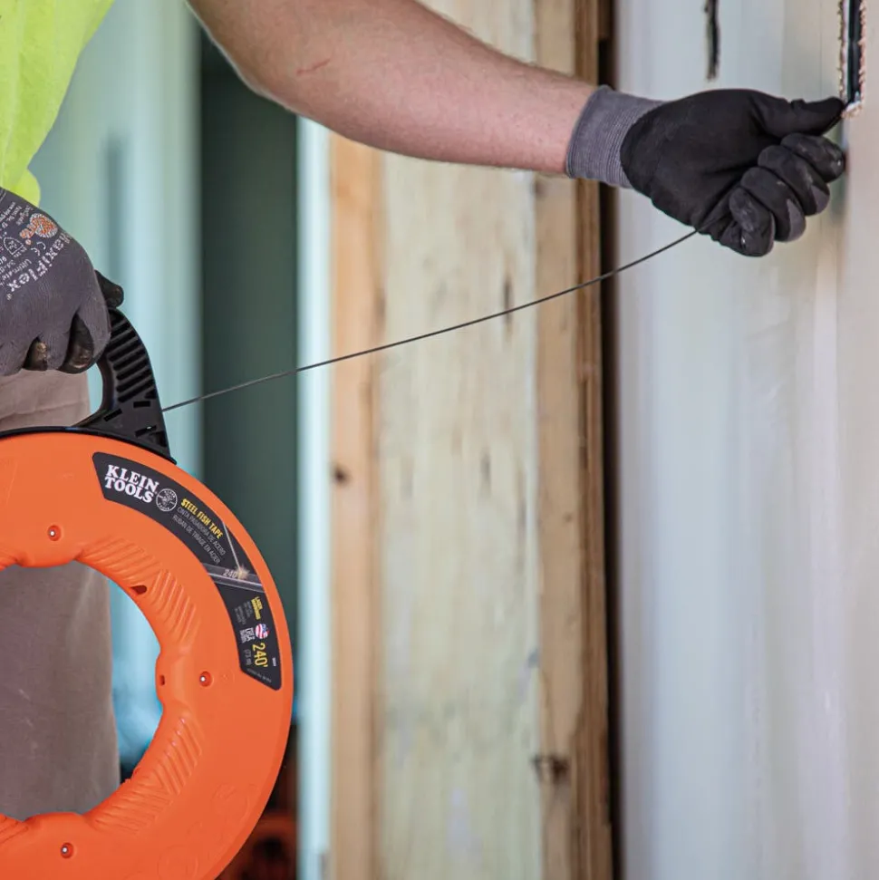 Klein Steel Fish Tape, 1/8" x 240' 56334