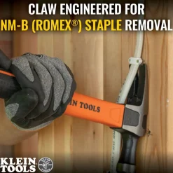 Klein Straight-Claw Hammer, 18-Ounce, 15-Inch H80718