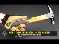 Klein Straight-Claw Hammer, 18-Ounce, 15-Inch H80718