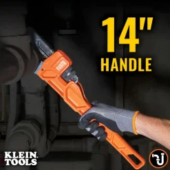 Klein Tools 14" Adjustable Cast Iron Pipe Wrench 68227