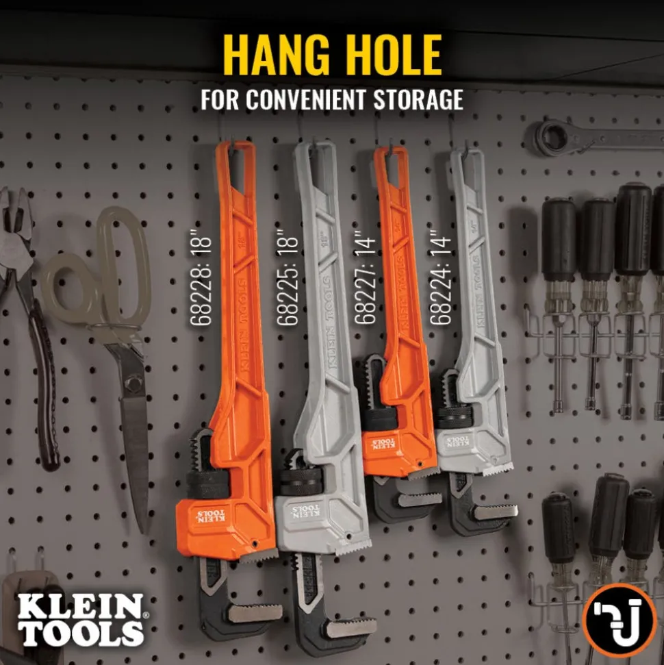 Klein Tools 18" Adjustable Cast Aluminum Pipe Wrench 68225