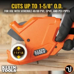Klein Tools 1-1/4" Precision Ratcheting PVC Pipe Cutter 50044