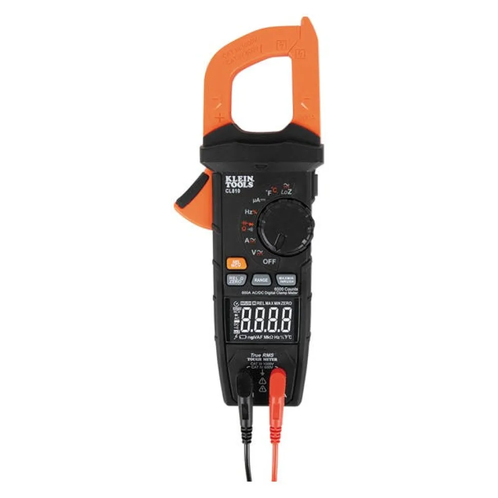 Klein Tools 600A AC/DC Auto-Ranging Digital Pro Clamp Meter with Worklight CL810
