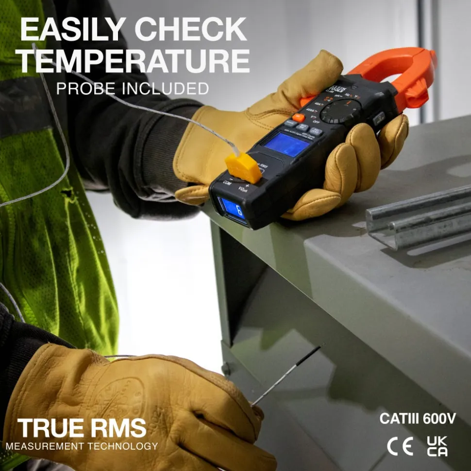 Klein Tools 400A AC/DC Dual-Display Auto-Ranging Digital Clamp Meter CL490