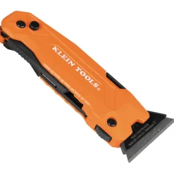 Klein Tools FLICKBLADEâ„¢ 2-in-1 Utility Knife / Scraper with Blade Storage 44306
