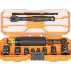 Klein Tools Flip-16 KNECT Ratcheting Impact Flip Socket Screwdriver Set 65242