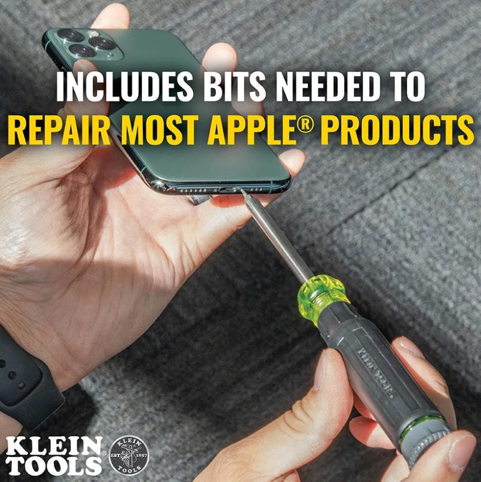 Klein Tools 27-in-1 Multi-Bit Precision Screwdriver with Apple Bits 32328