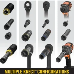 Klein Tools KNECT Impact-Rated HVAC Screwdriver / Nut Driver, 11-in-1 32527HD